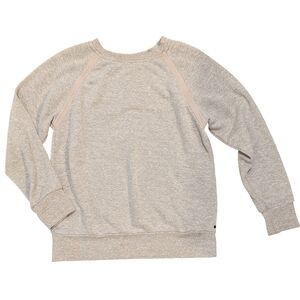 prAna Women's Hemp Blend Gray Long Sleeve Crew Neck Sz S